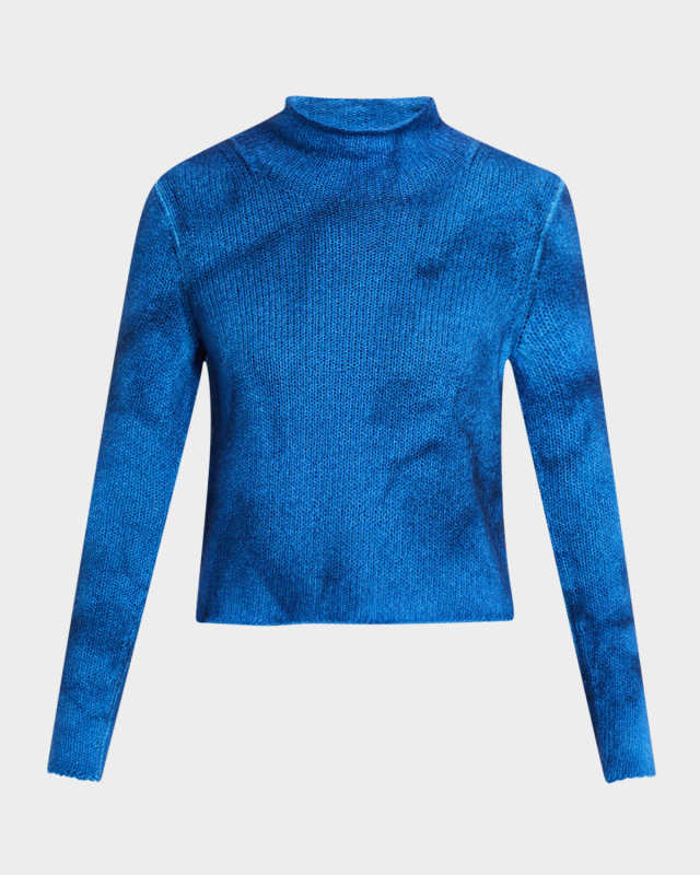 Daina Cropped Cashmere Turtleneck Sweat